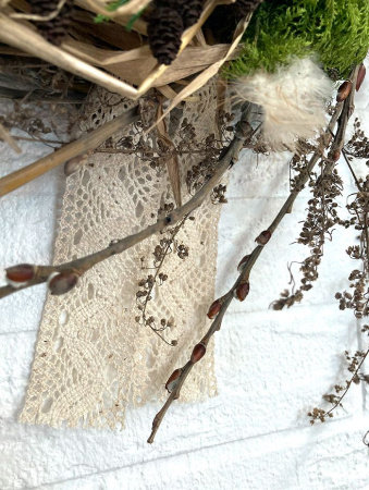 Венок пасхальный "Полевой"